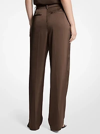 Drapey Satin Wide Leg Pants