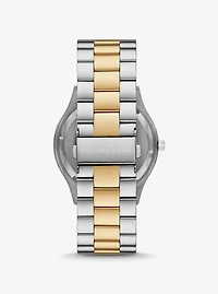 Oversized Slim Runway Two-Tone Watch