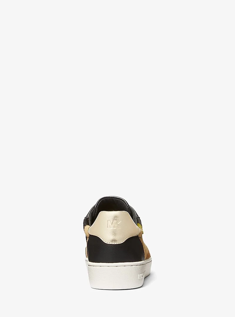 Scotty Camouflage Print Calf Hair Sneaker