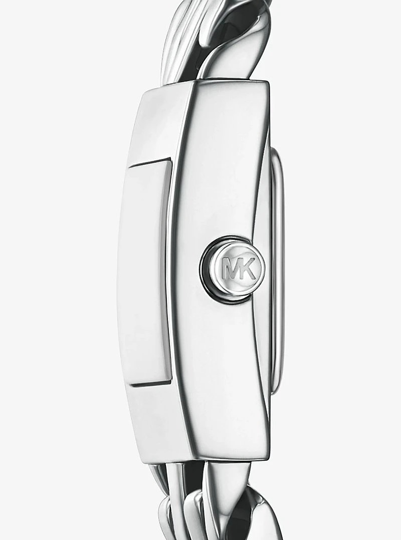 Mini Darrington Silver-Tone Chain-Link Watch