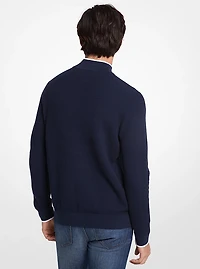 Cotton Quarter-Zip Sweater
