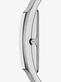 Yazmeen Silver-Tone Bangle Watch