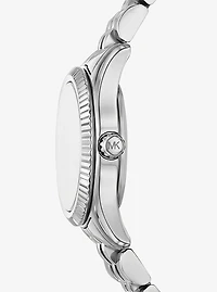 Petite Lexington Pavé Silver-Tone Watch