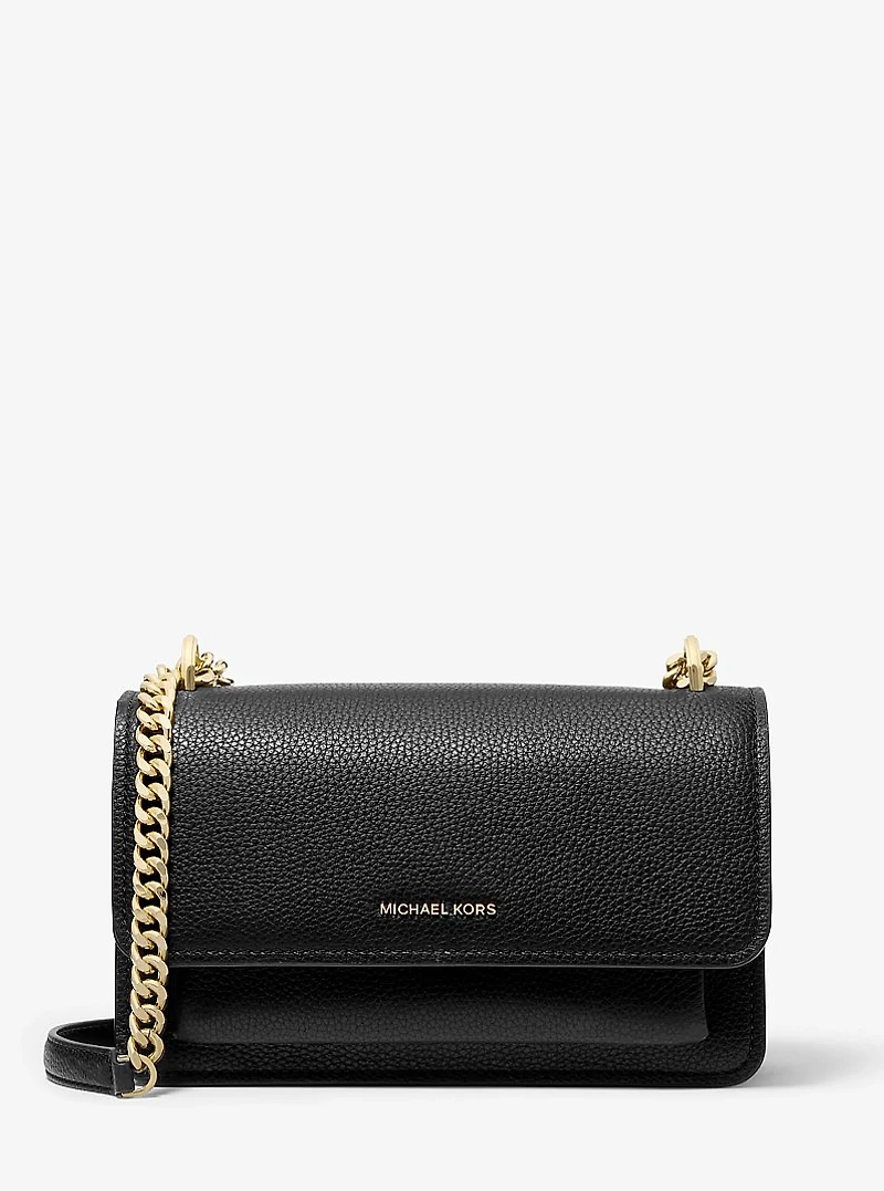Claire Large Pebbled Leather Shoulder Bag