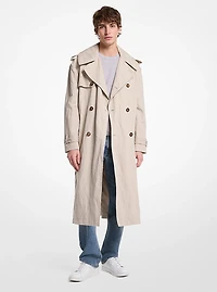 Inox Oversized Cotton Blend Trench Coat