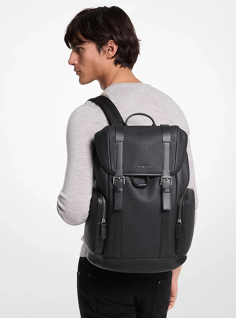 Hudson Pebbled Leather Backpack