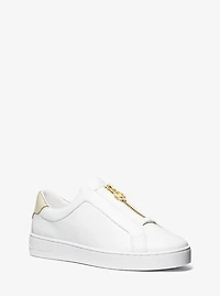 Keaton Leather Zip-Up Sneaker