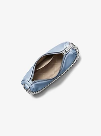 Carmela Small Pebbled Leather Crossbody Bag