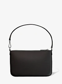 Jet Set Small Pebbled Leather Convertible Wristlet