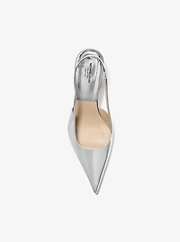 Emma Metallic Leather Slingback Pump