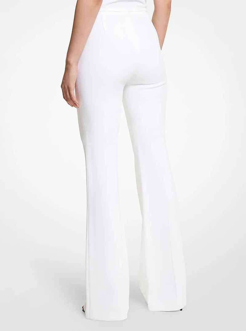 Brooke Double Crepe Sablé Flared Pants