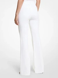 Brooke Double Crepe Sablé Flared Pants