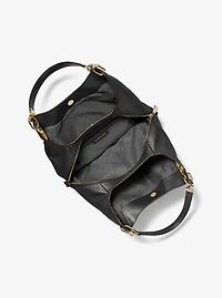 Lillie Large Pebbled Leather Shoulder Bag