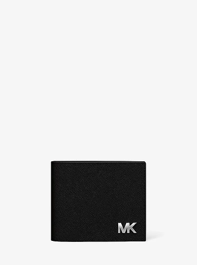 Cooper Saffiano Leather Billfold Wallet With Passcase