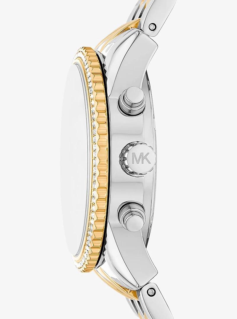 Mini Bryant Pavé Two-Tone Watch