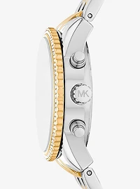 Mini Bryant Pavé Two-Tone Watch