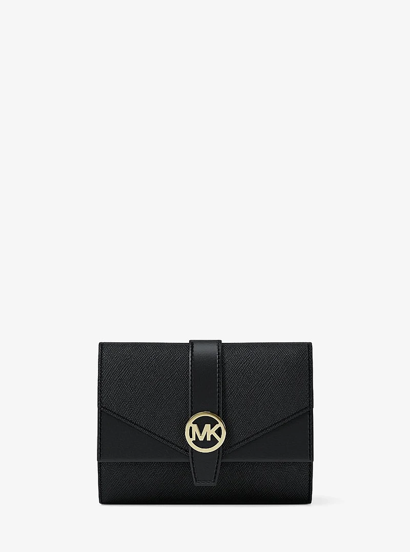 Greenwich Medium Saffiano Leather Trifold Wallet