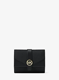 Greenwich Medium Saffiano Leather Trifold Wallet