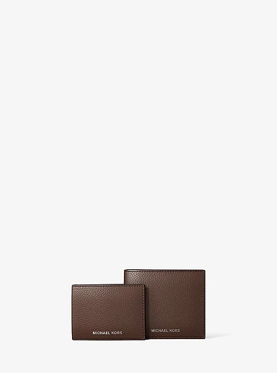 Cooper Pebbled Leather Billfold Wallet With Passcase