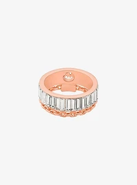 Cubic Zirconia Double Layered Ring