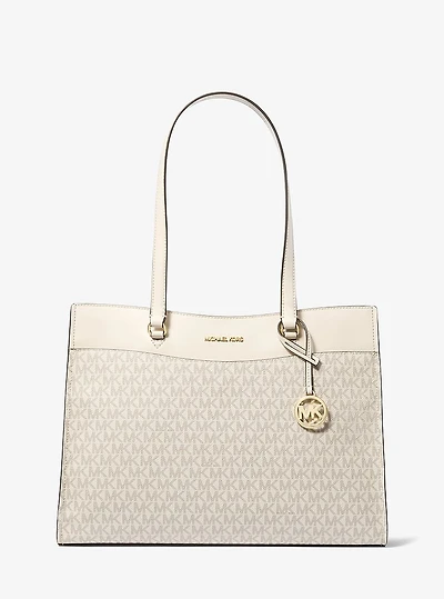 Jet Set Large Signature Logo Tote Bag