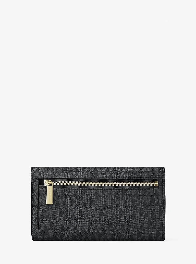 Jet Set Large Logo Trifold Wallet