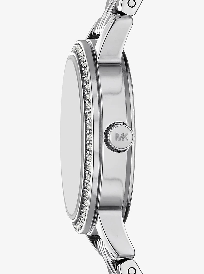 Mini Melissa Pavé Silver-Tone Watch