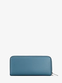 Large Pebbled Leather Continental Wallet