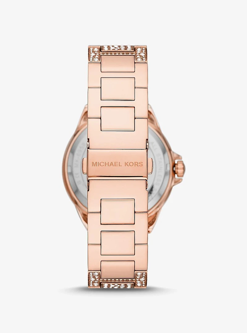 Oversized Camille Pavé Rose Gold-Tone Watch