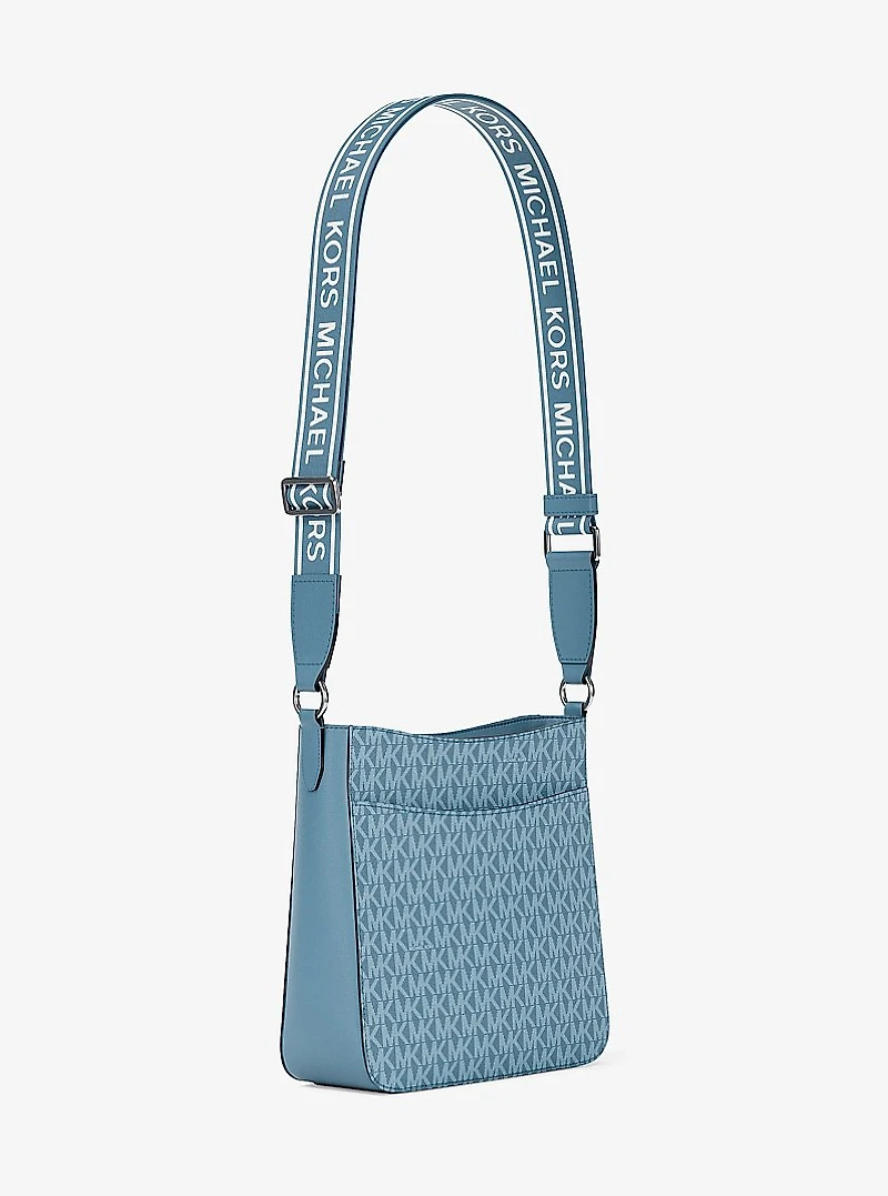 Jet Set Signature Logo Messenger Bag