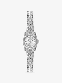 Mini Lexington Pavé Silver-Tone Watch