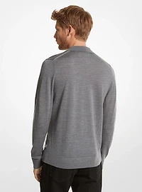 Merino Wool Polo Sweater