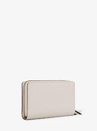 Large Pebbled Leather Smartphone Wristlet