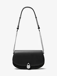 Mila Medium Leather Messenger Bag