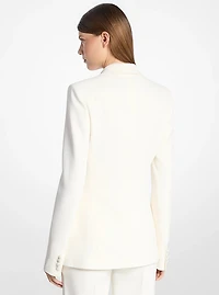 Georgina Hand Embellished Double Crepe Sablé Blazer