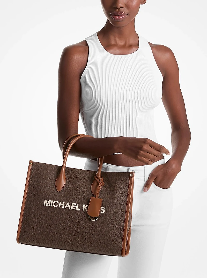 Mirella Medium Signature Logo Tote Bag