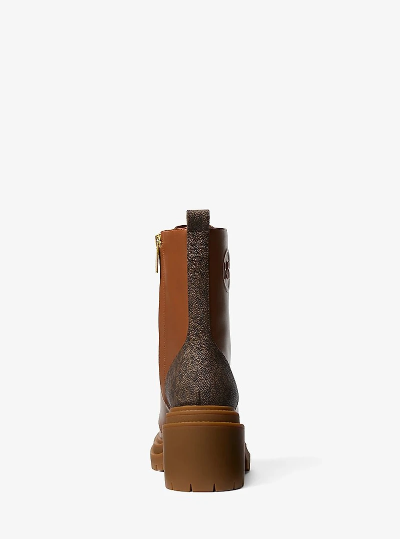 Hanley Leather and Signature Logo Trim Boot