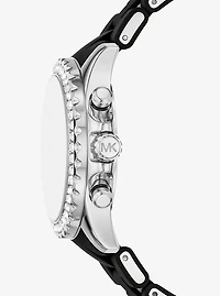 Oversized Everest Pavé Silver-Tone Watch