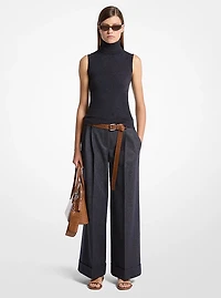 Cashmere Sleeveless Turtleneck