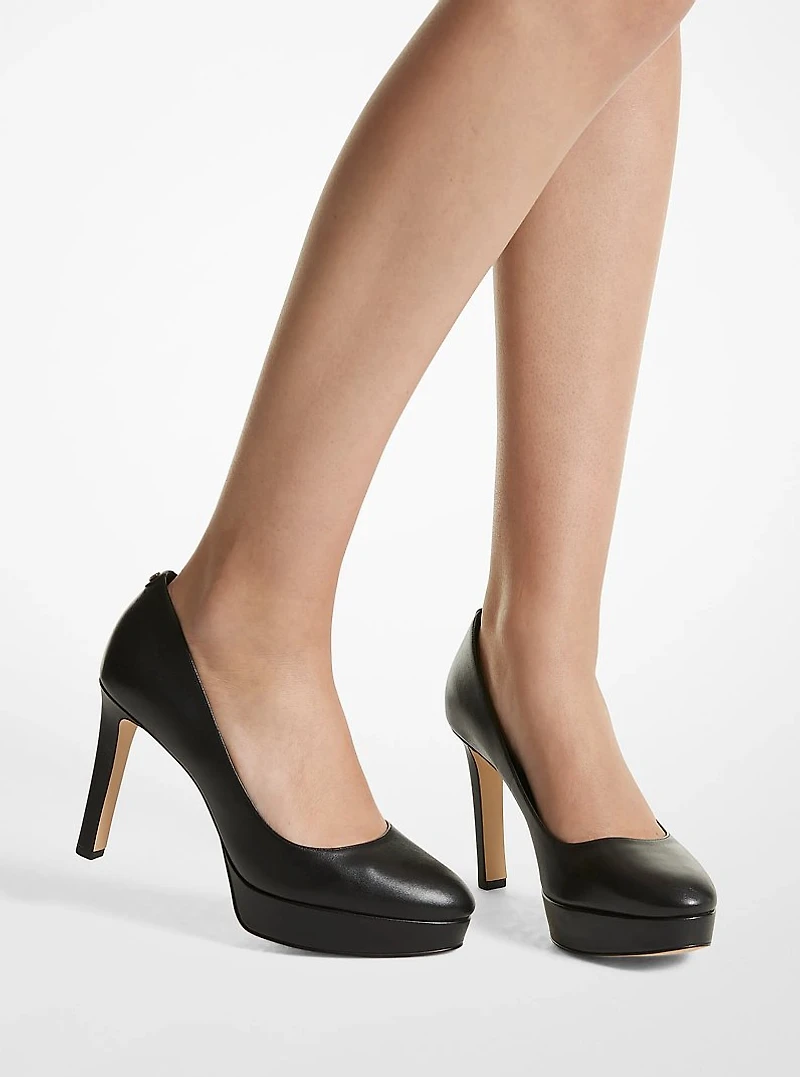 Chantal Leather Platform Pump