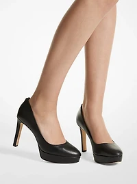 Chantal Leather Platform Pump