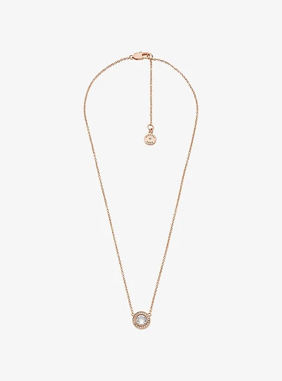 Pavé Halo Necklace