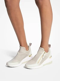 Willis Metallic Stretch Knit Trainer