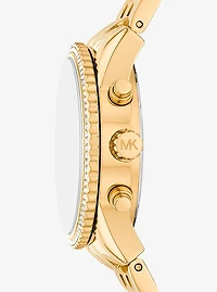 Mini Bryant Pavé Gold-Tone Watch