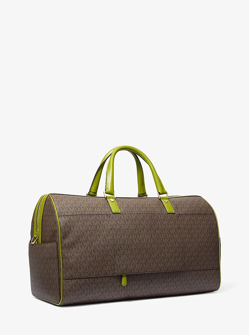 Bedford Travel Extra-Large Signature Logo Stripe Weekender Bag
