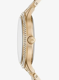 Pavé Gold-Tone Watch