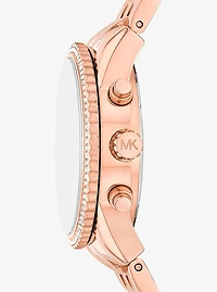 Mini Bryant Pavé Rose Gold-Tone Watch