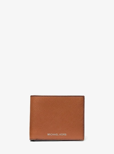 Varick Saffiano Leather Billfold Wallet With Passcase