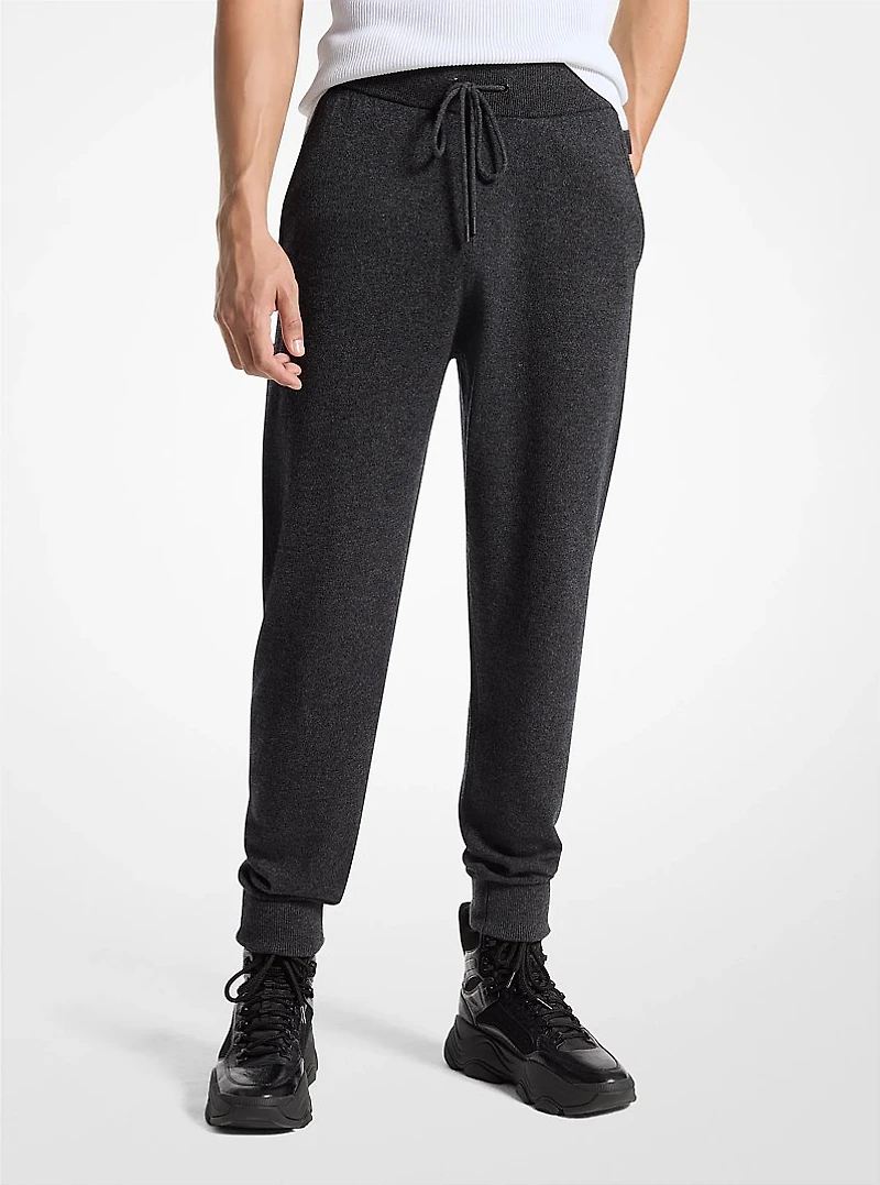 Wool and Cashmere Blend Joggers
