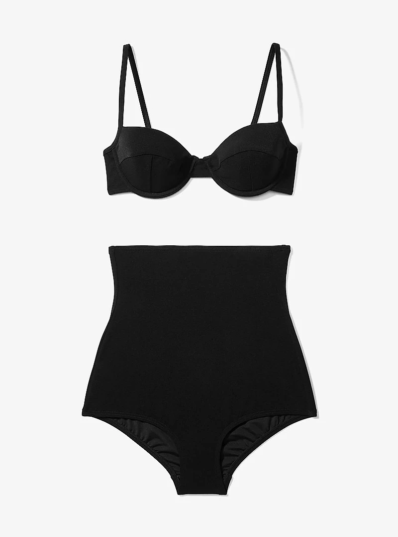 Stretch Crepe Bikini Set
